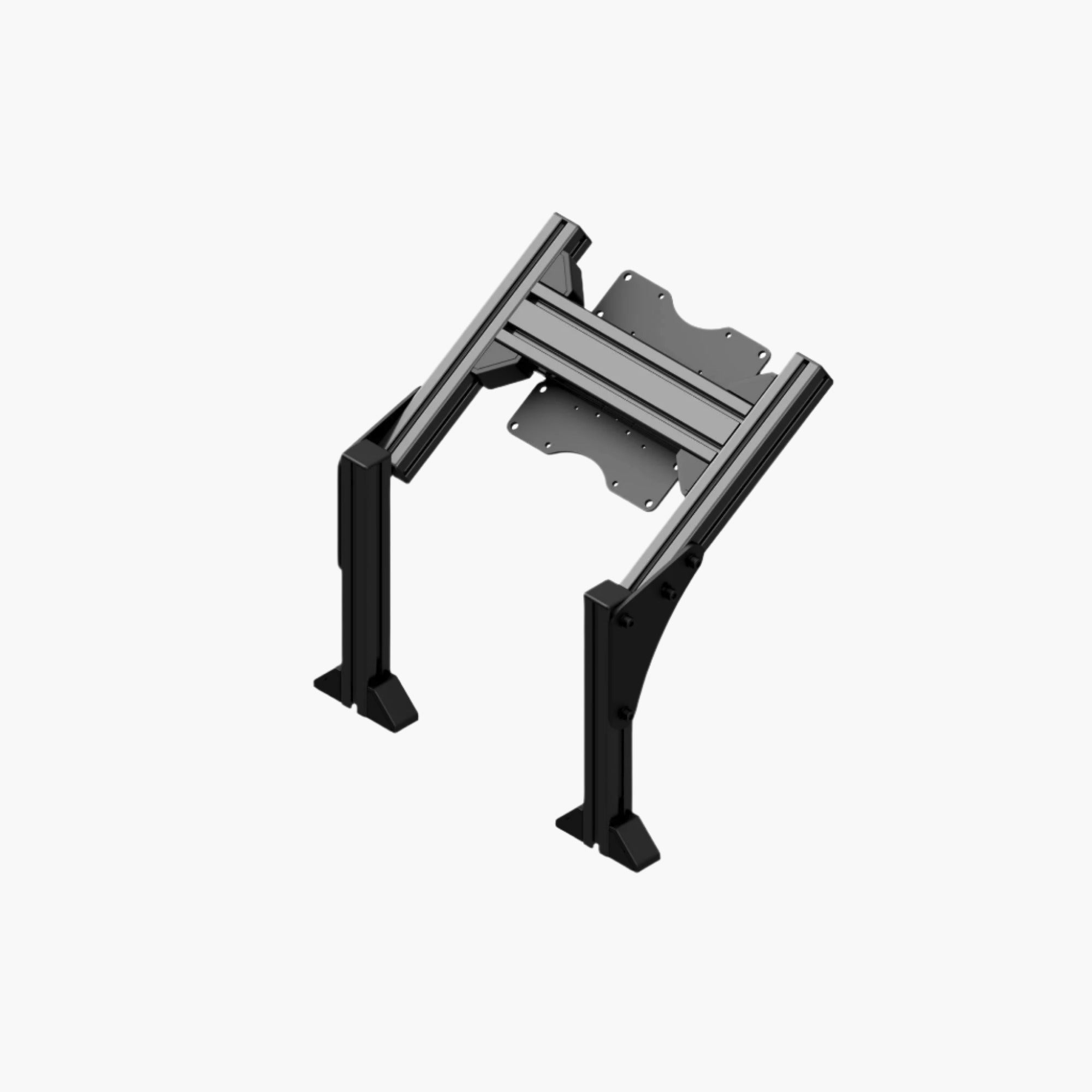 Quad monitor mount add-on, for adding a fourth monitor to the triple monitor stand.