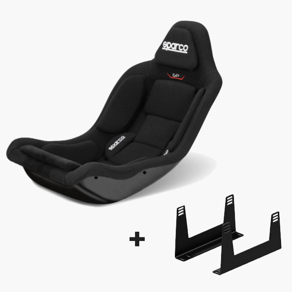 Sparco GP Gaming seat with the seat mounting brackets.
